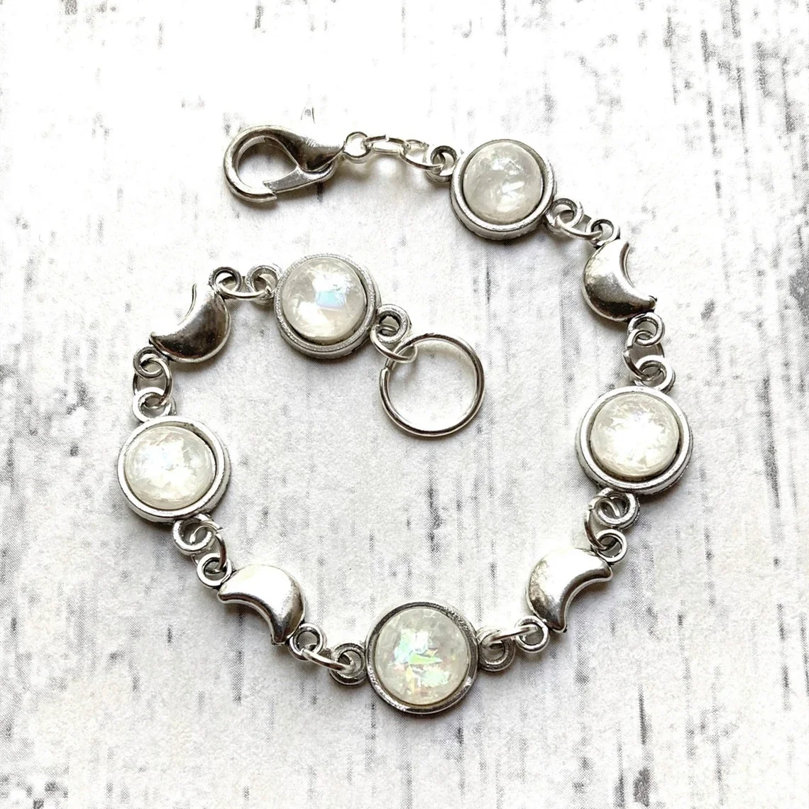 Fashion Bohemia Silver Moon Hippie Bracelet