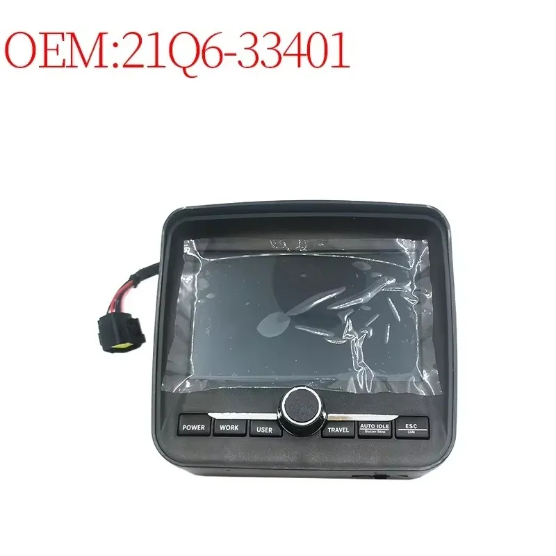 21Q6-33401 Display Screen for R220-9S R210-9 R220-9 Excavator Construction Machinery Parts New Accessory