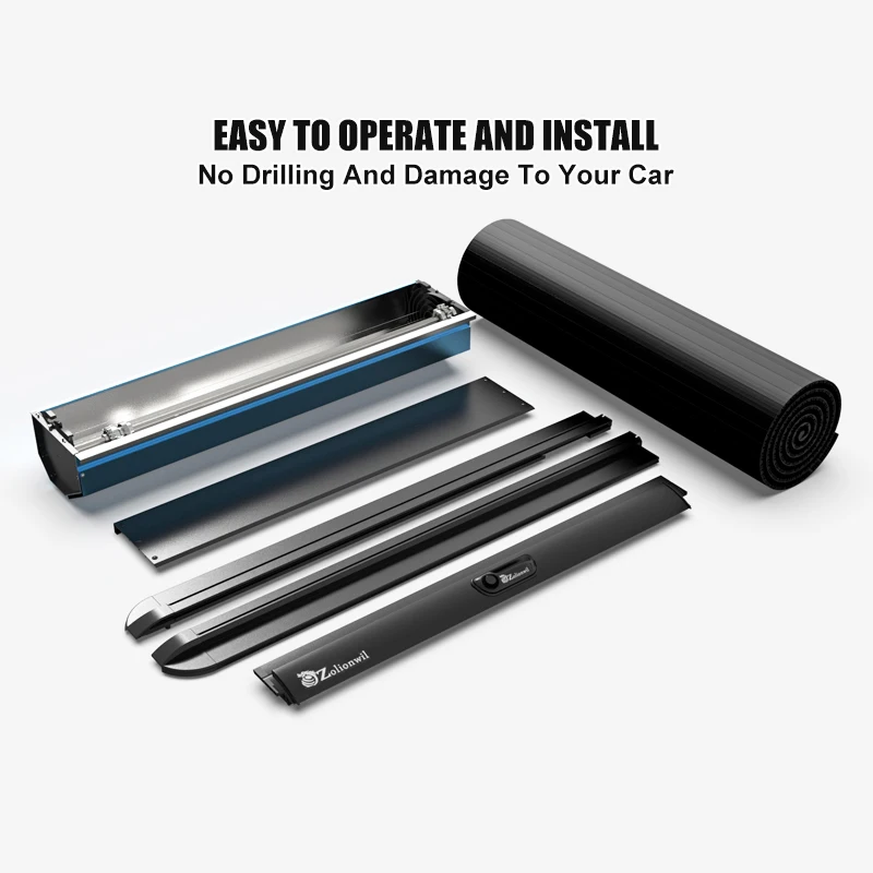 Zolionwil غطاء السرير الطرق الوعرة شاحنة صغيرة الصلب المتداول غطاء تونيو لفورد F-150 رابتور #6