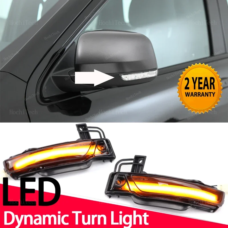 

2 шт. плавное зеркало, динамический светодиодный указатель поворота, Стайлинг автомобиля для Jeep Grand Cherokee Dodge Durango 2011-2022