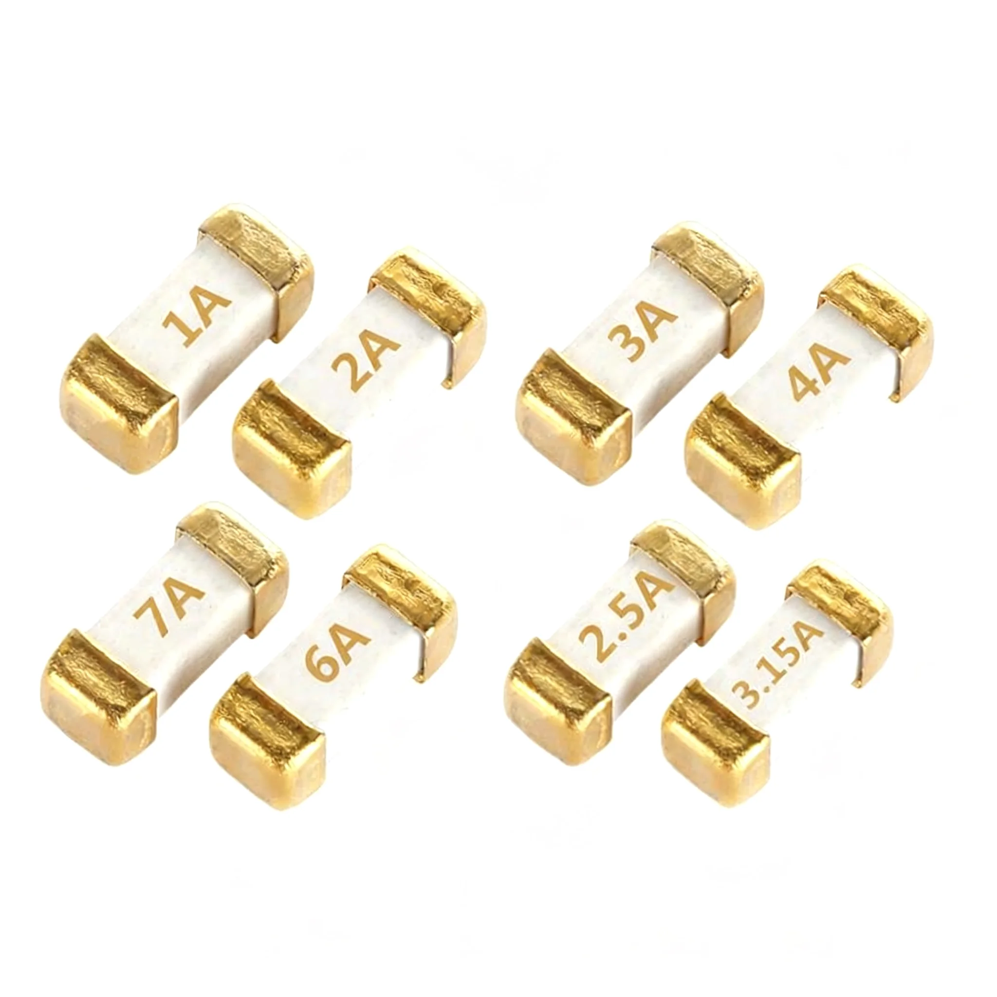 0,1 A-30 A Oberflächenmontagesicherung 1808 2410 6125 Fast Break Slow Break 250 V Goldrand, beständig gegen hohe Temperaturen von 290 Grad