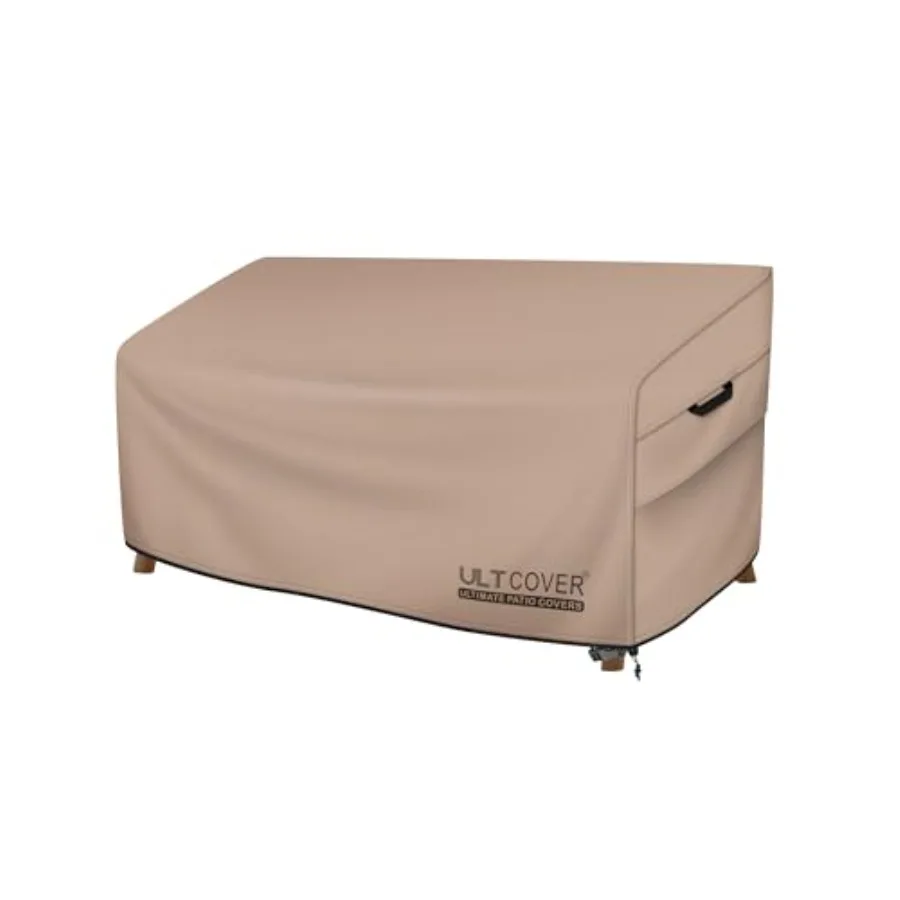 

Patio Furniture Sofa Cover 60W x 35D x 35H inch Waterproof Outdoor 2-Seater Loveseat Cover in Gray with Durable Polyes