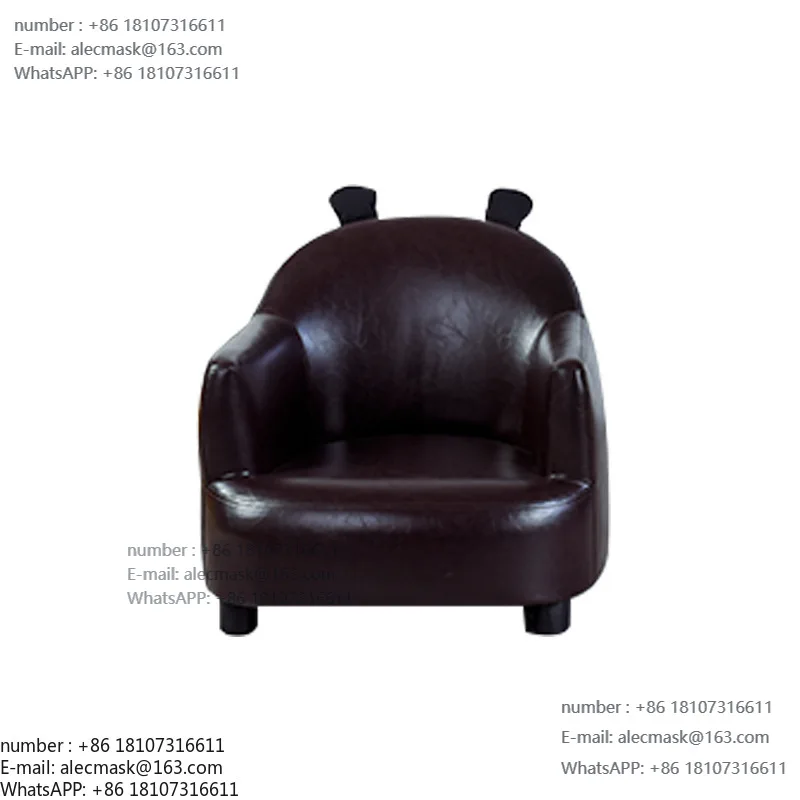 

Panda child seat cartoon leather sofa living room single cute mini