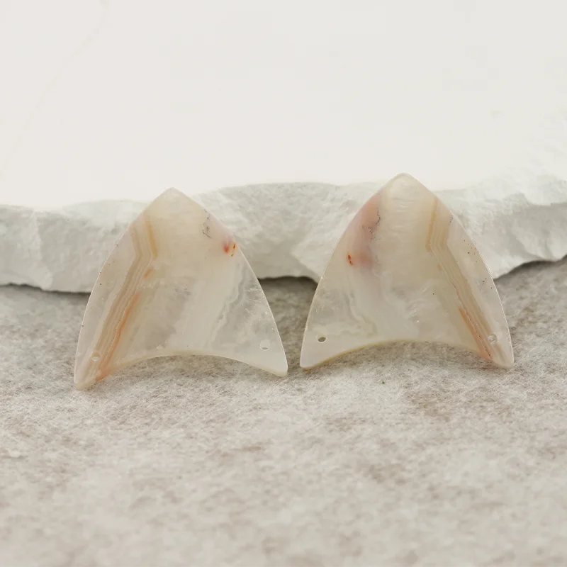 B&F Crazy Lace Agate Earring Beads for Jewelry Making, Handmade Natural stones beads, Stones for jewelry Making Supplies