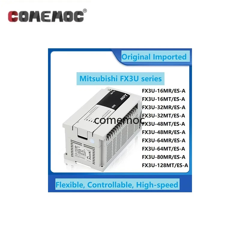 Original Mitsubishi FX3U-16/32/48/64/80/128 MT/ES-A Series, Programmable Logic Controller