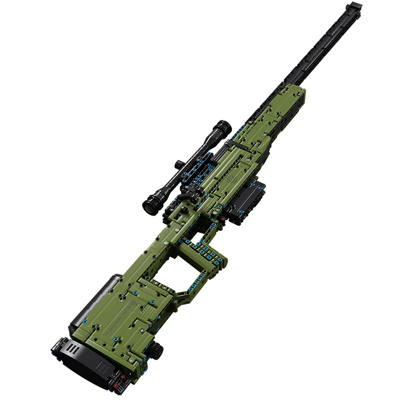 

IN STOCK MOC Military Gun Model Building Blocks AWM Sniper Rifle Bricks Assembling Toys for Children Birthday Gift Set