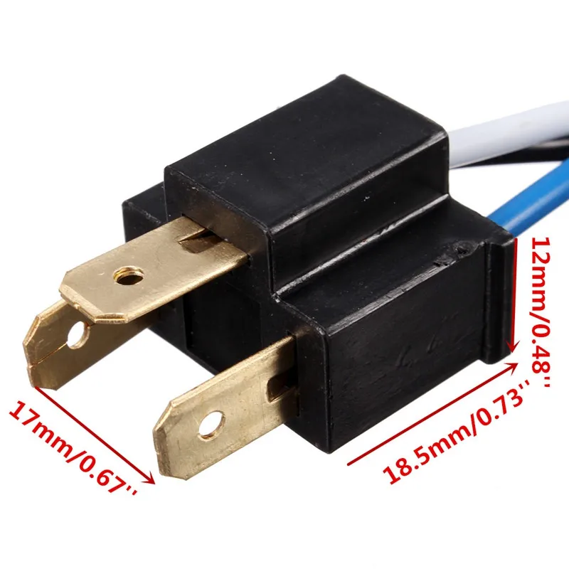 H4/9003 chicote de fiação de conversão de farol auto h4 relé cablagem 2 farol lâmpada fix para carro 12v h4 lâmpada