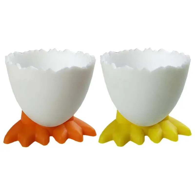 1Pcs Egg Cup Holder Plastic Boiled Egg Cups Stand Rack Cute Eggs Separator Container Kitchen Cooking Tool