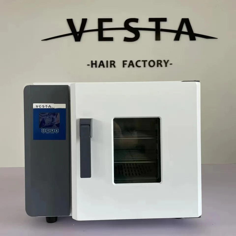 Vesta Hair Mini forno elettrico per asciugare colla PU per realizzare capelli con nastro invisibile iniettato e parrucchino