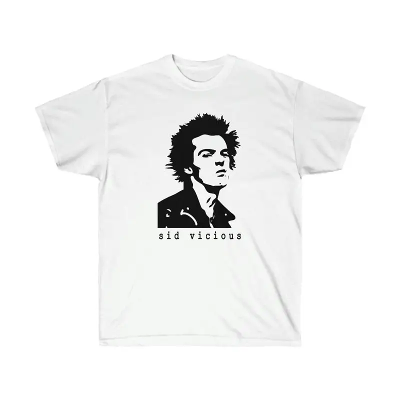 Sid Vicious T Shirt White Men's Sex Pistols