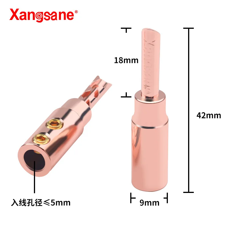 

Xangsane/Elephant God, pure copper banana head serrated plug, audio speaker cable, connecting terminal, power amplifier cable