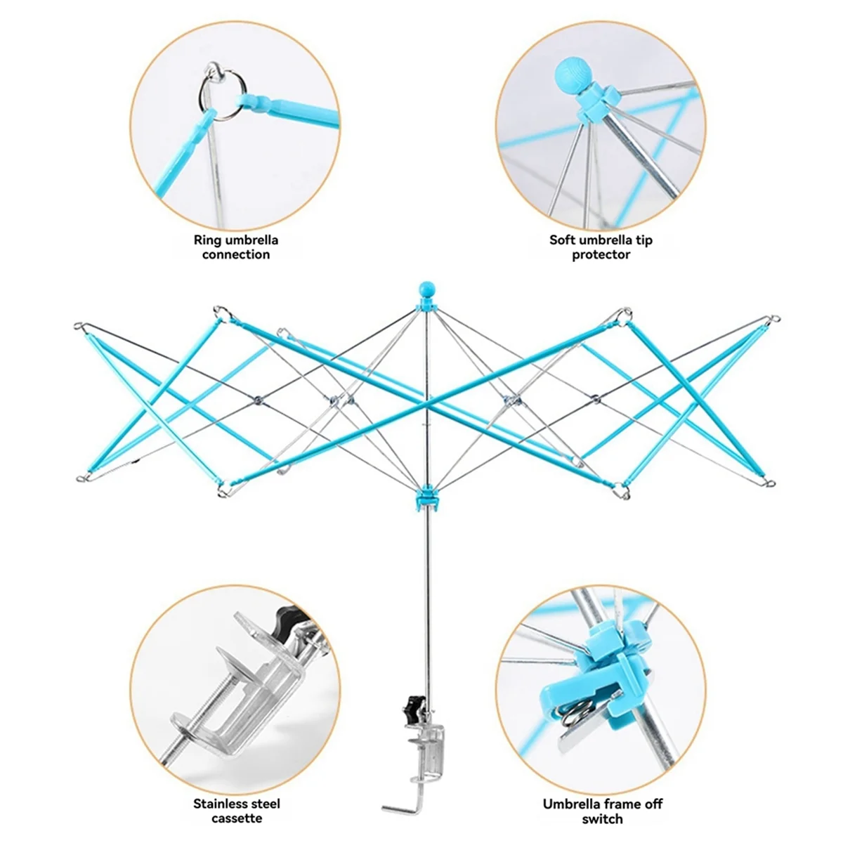 Upgraded Yarn Thread Fiber String Wool Winder Holder for Patchwork Sewing,A