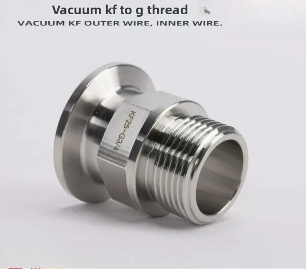Stainless Steel Vacuum KF to G Thread Adapter KF16 KF25 KF40 Male Female M14 M20 Vacuum Fitting