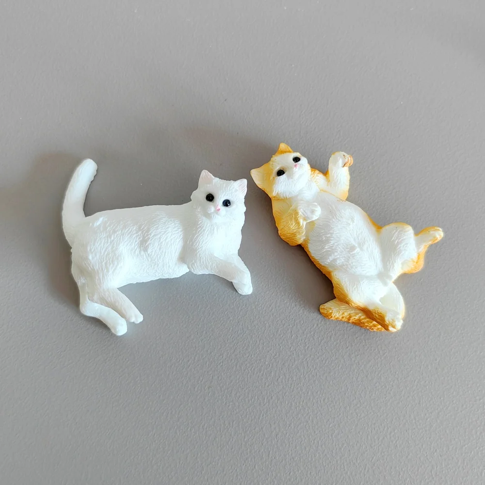 10pc Funny Mini Play Cat Animal Decoration Resin Craft Miniature Figure Tiny for Bonsai Microlandscape Fairy Garden Decor
