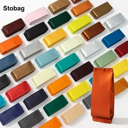 StoBag 50pcs Color Long Aluminum Foil Packaging Bag Plastic Heat Sealing for Tea Coffee Powder Storage Pouch Portable Wholesale