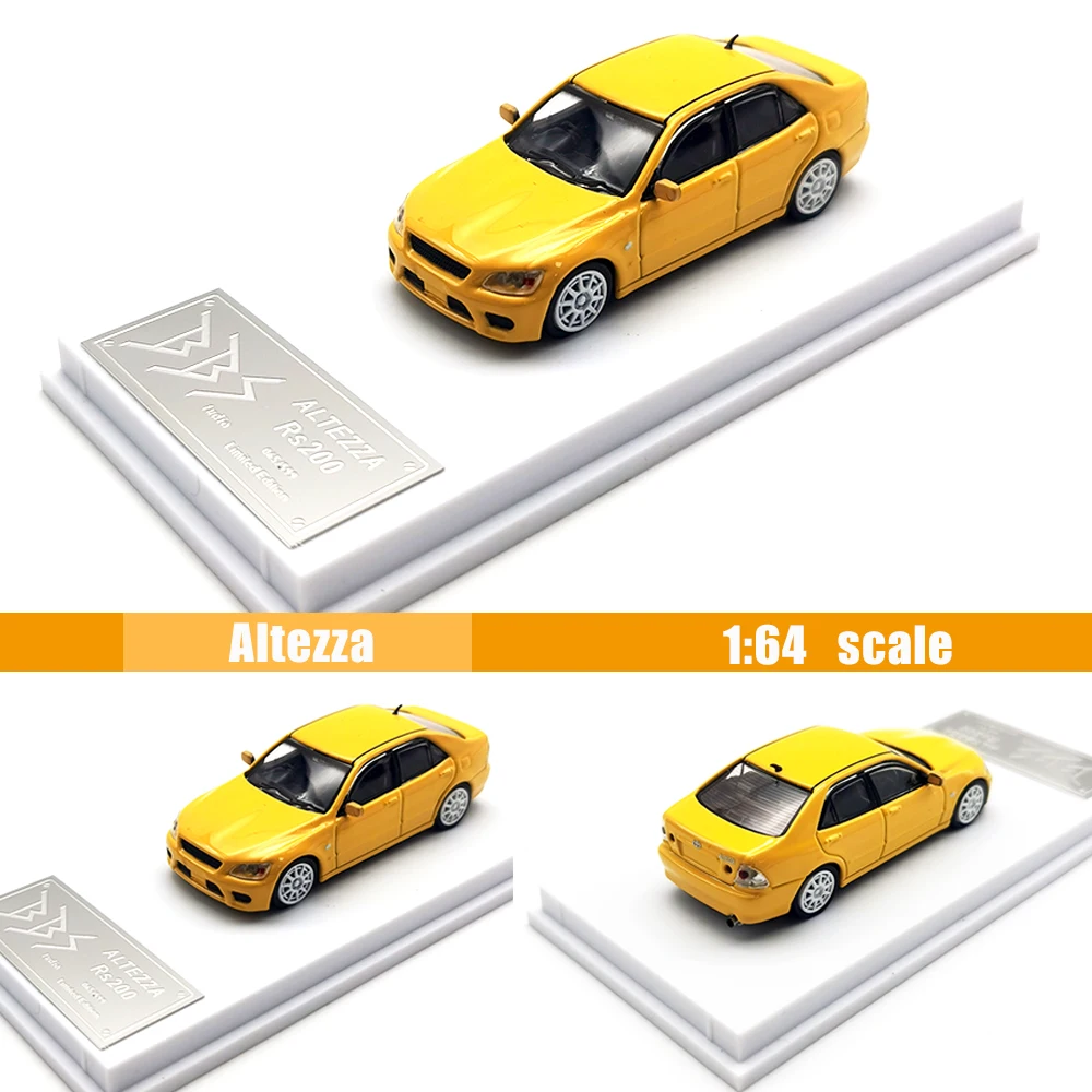 1/64 Altezza IS Diecast Model Car Vintage Classic JDM Sports Vehicle 1:64 Toy Hobby Collection for Adults Gift with Display Case