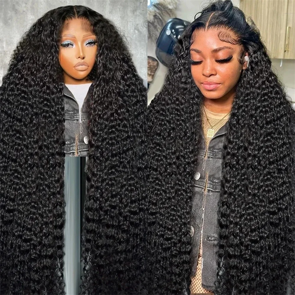

38 Inch Water Curly Wave Lace Frontal Wigs 13x4 13x6 HD Deep Wave Lace Frontal Wig Glueless Human Hair Wigs For Women On Sale