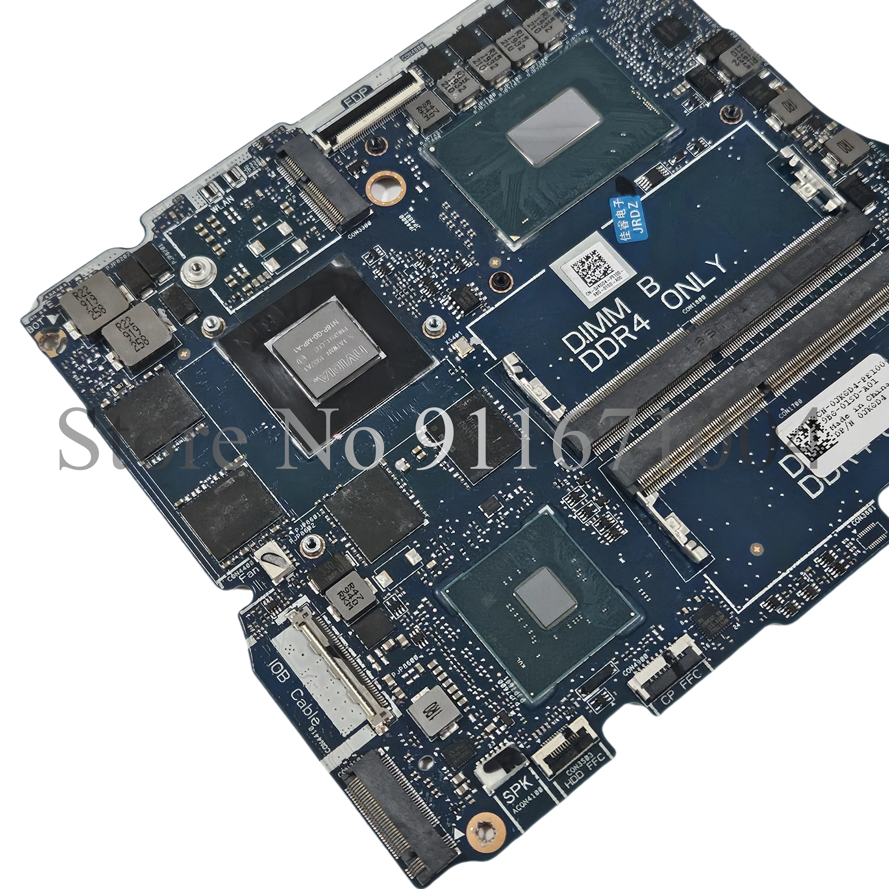 Imagem -04 - Laptop Motherboard para Dell Inspiron 7590 Nbl-n15-mb Gpu Mainboard I5-9300h I7-9750h Cpu Gtx1650 4g Transporte Rápido