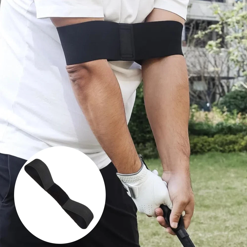 

Тренажер для гольфа, ремень для коррекции осанки, подходит для начинающих, тренировочный держатель для рук и рук, эластичный натяжной держатель