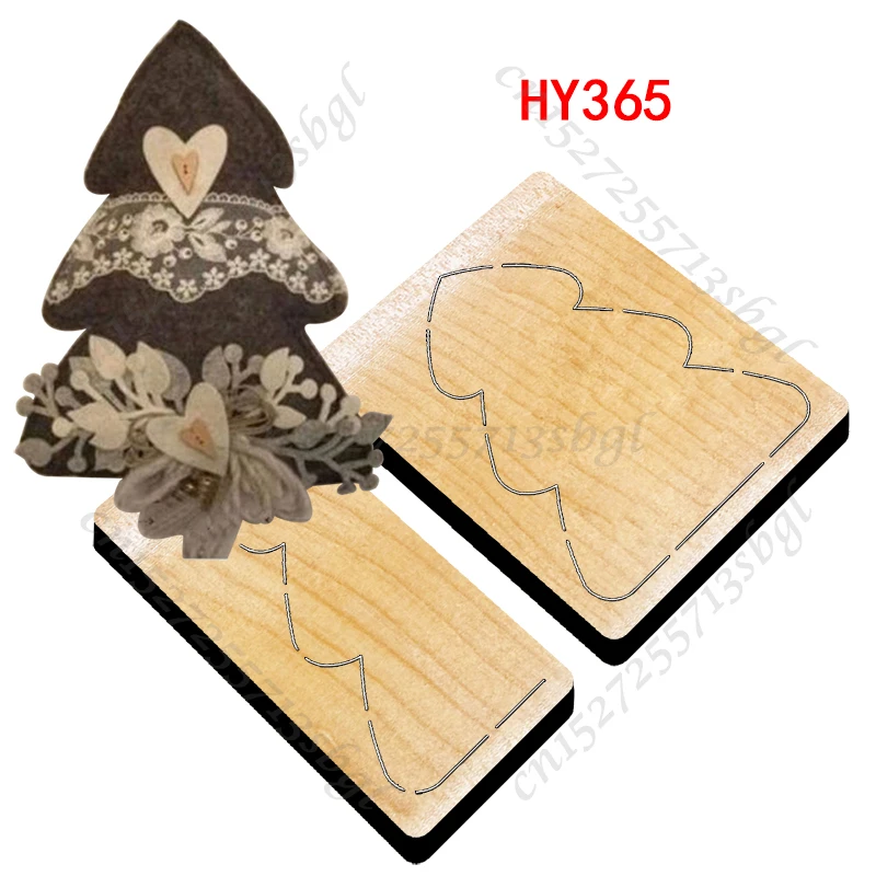 Christmas Tree New Wooden Cutting Dies Suitable for Common Mold Scrapbook Machines on the Market