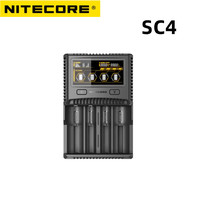 NITECORE SC4 Intelligent Rechargeable Battery Quick Charger with 4 Slots 6A Output For Li-ion IMR 18650 14450 16340 AA Battery