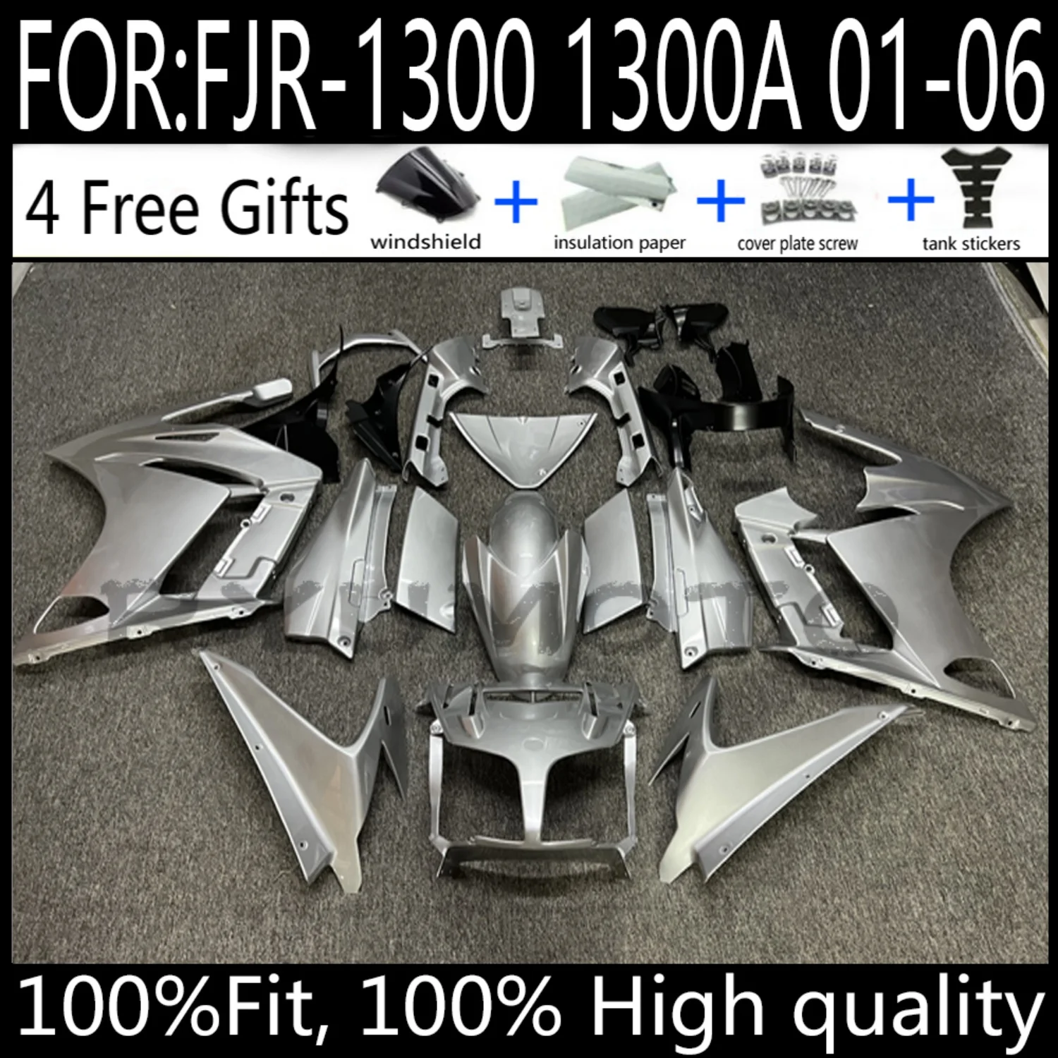 

Обтекатели для YAMAHA FJR-1300 FJR 1300 A FJR1300 металл красный 01 02 03 05 06 FJR1300 2001 2002 2003 2004 2005 2006 Кузов
