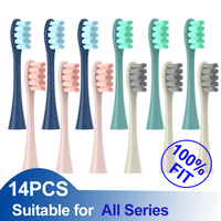 14PCS Replacement Brush Heads For Oclean X/X PRO Elite/Flow/One/Z1/F1Electric ToothbrushVacuum Sealed Bristle Heads