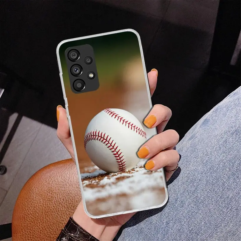 Baseball Sport Phone Case For Samsung Galaxy A15 A25 A35 A55 A14 A24 A34 A54 A04S A13 A23 A33 A53 A03S A12 A52 A22 A32 A02S