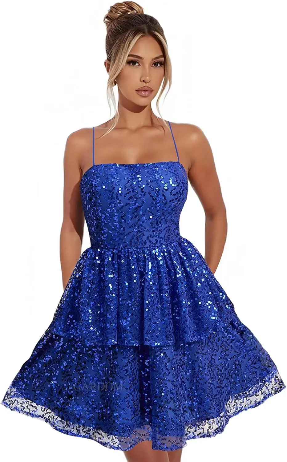 

Короткие платья для встречи выпускников с блестками и пайетками для подростков, 2026, многоуровневое выпускное платье для выпускного вечера, коктейльное платье с открытой спиной, выпускное платье