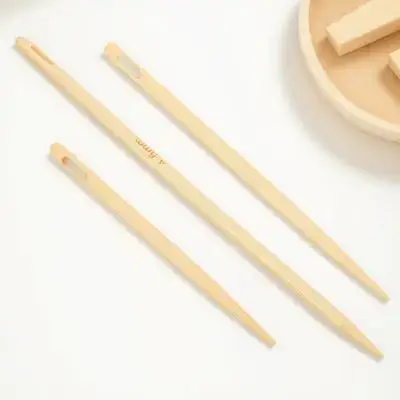 3Pcs Wooden Circular Knitting Hooks Large Eye Knitting Needles Hand Craft Crochet Yarn Tools Crochet Hair Tool view 6