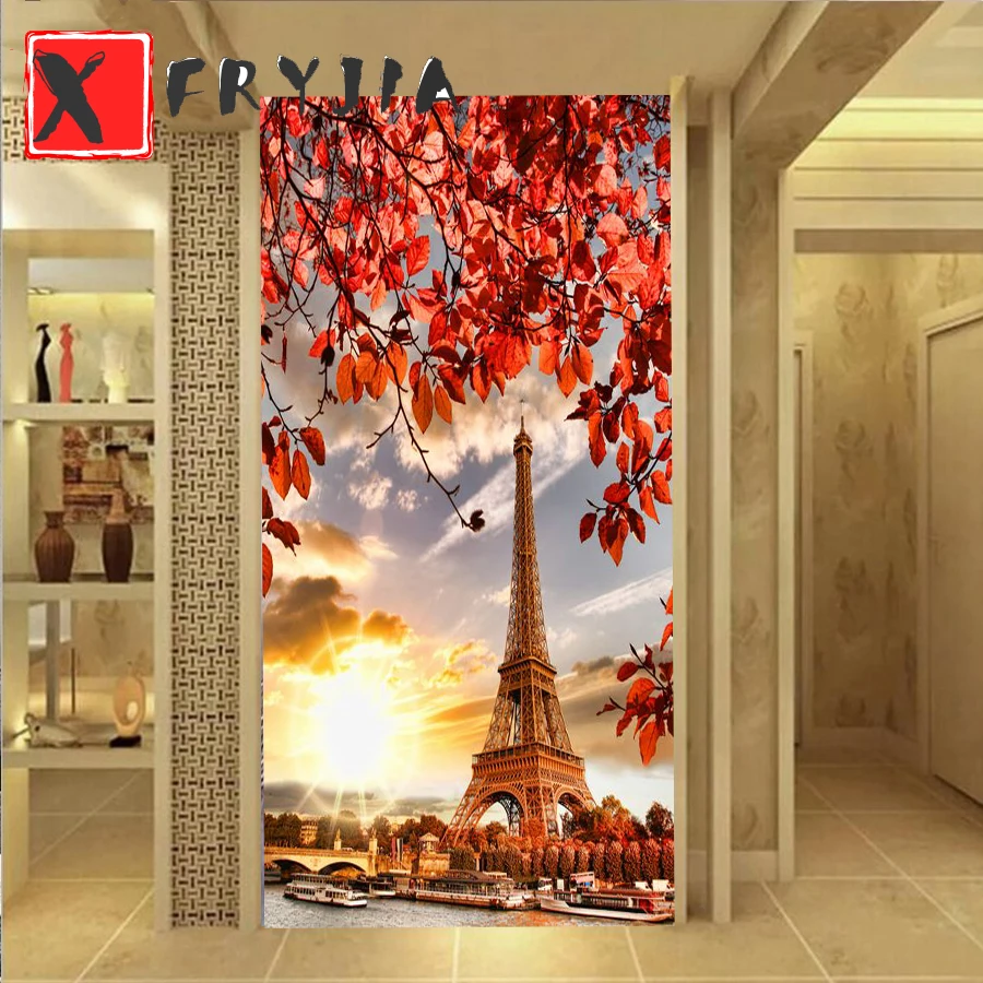 

Diamond Embroidery Eiffel Tower at sunset 5D Cross Stitch Diamond Painting Rhinestone Full Square round stones Diamond Mosaic