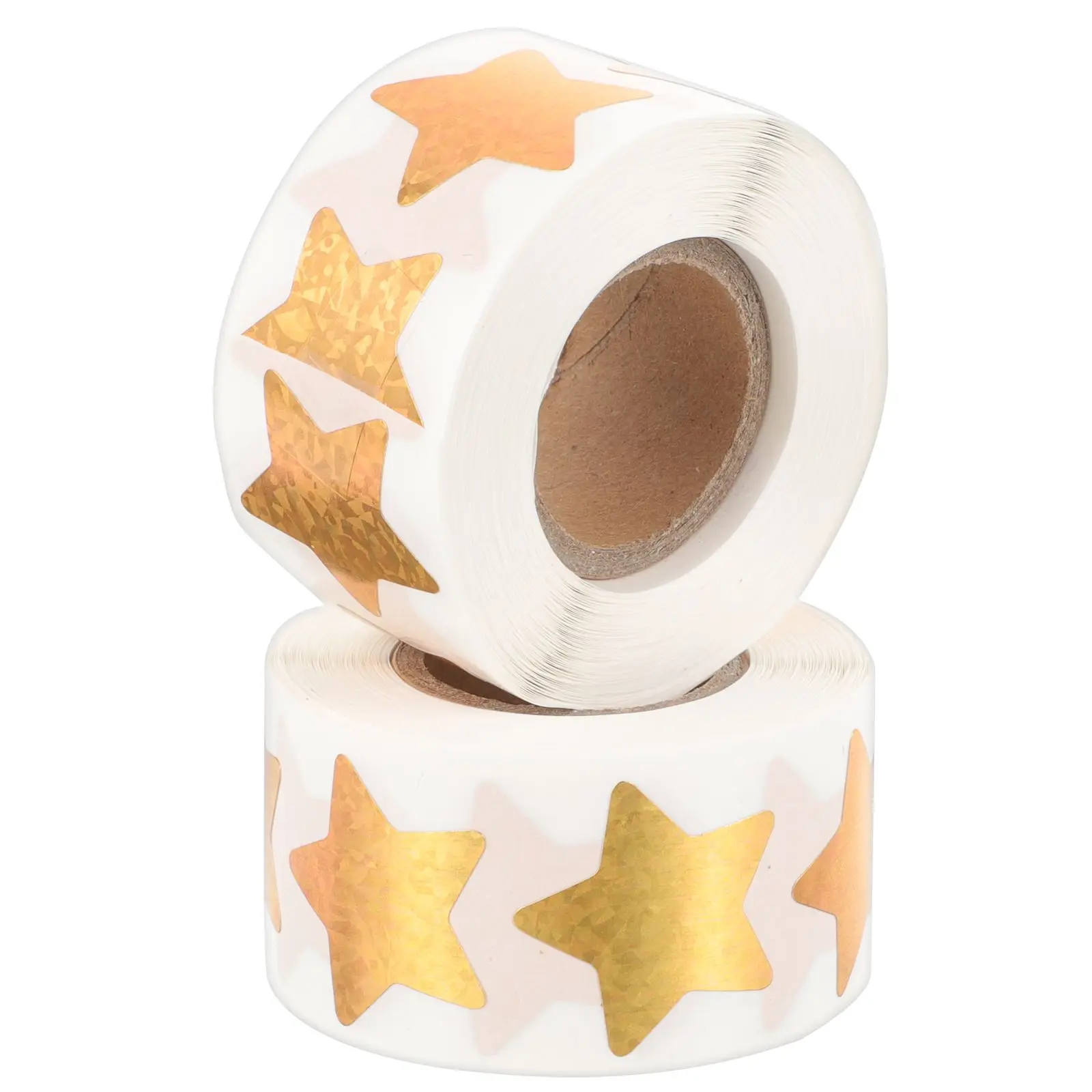 

2 Rolls Star Stickers Self-adhesive Children's Decorate Aluminum Bright Color