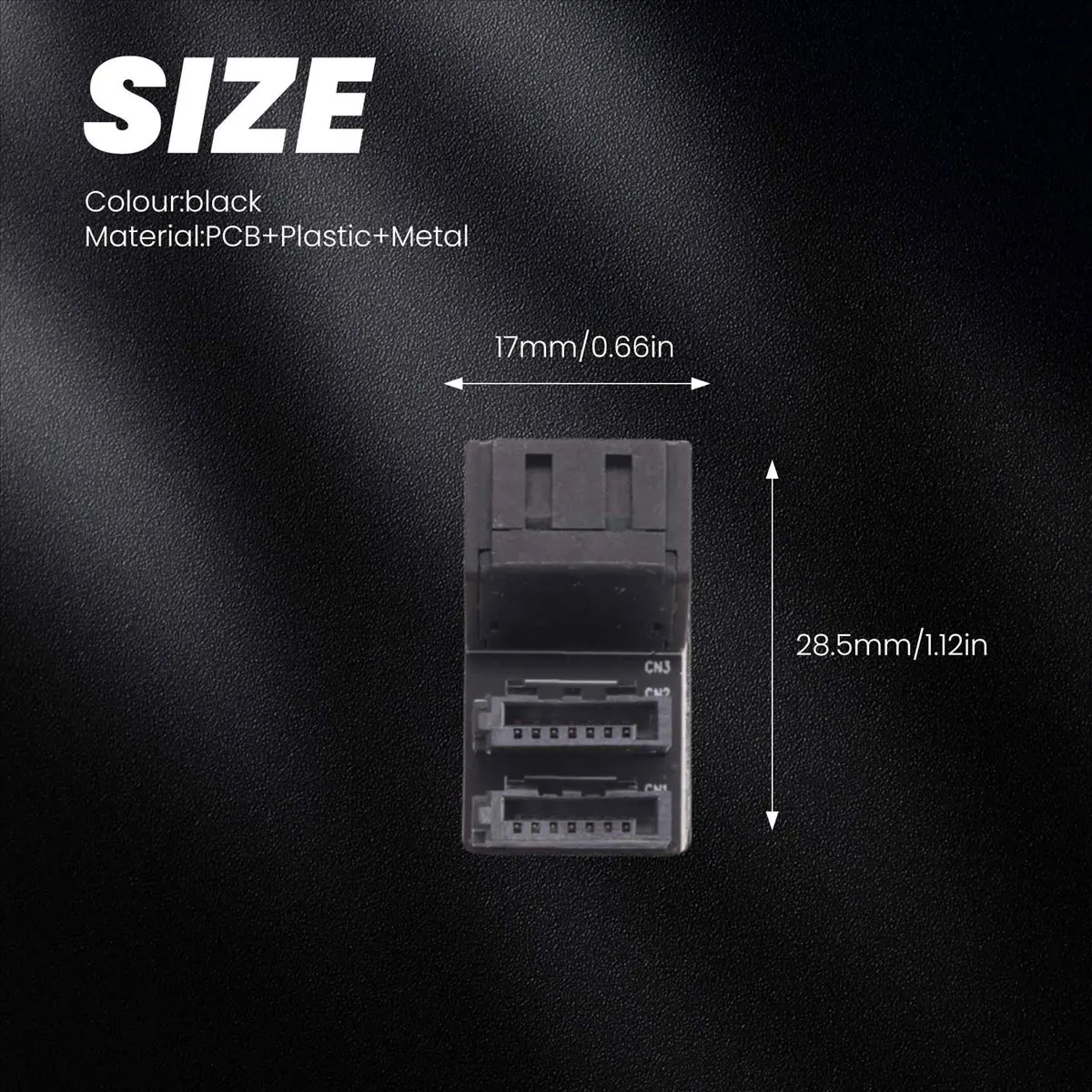 A40I 1Pcs Double SATA 7Pin Female to Double 7Pin Male 90 Degree Angled Adapter Mainboard SATA Adapter for Desktops SSD HDD