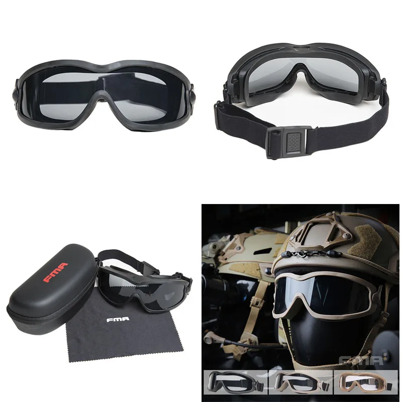 Tactical  Anti-fog Goggles Single/Double Layer Lens Outdoor Wind Dust Protection Glasses