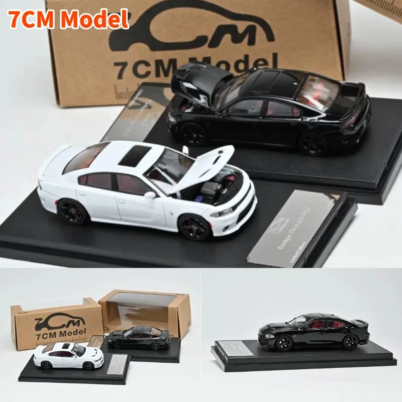 7CM Model 1:64 Dodge Charger SRT Hellcat Cast Alloy Static Car Model, Boys' Toy, Adult Collection Decoration Item.