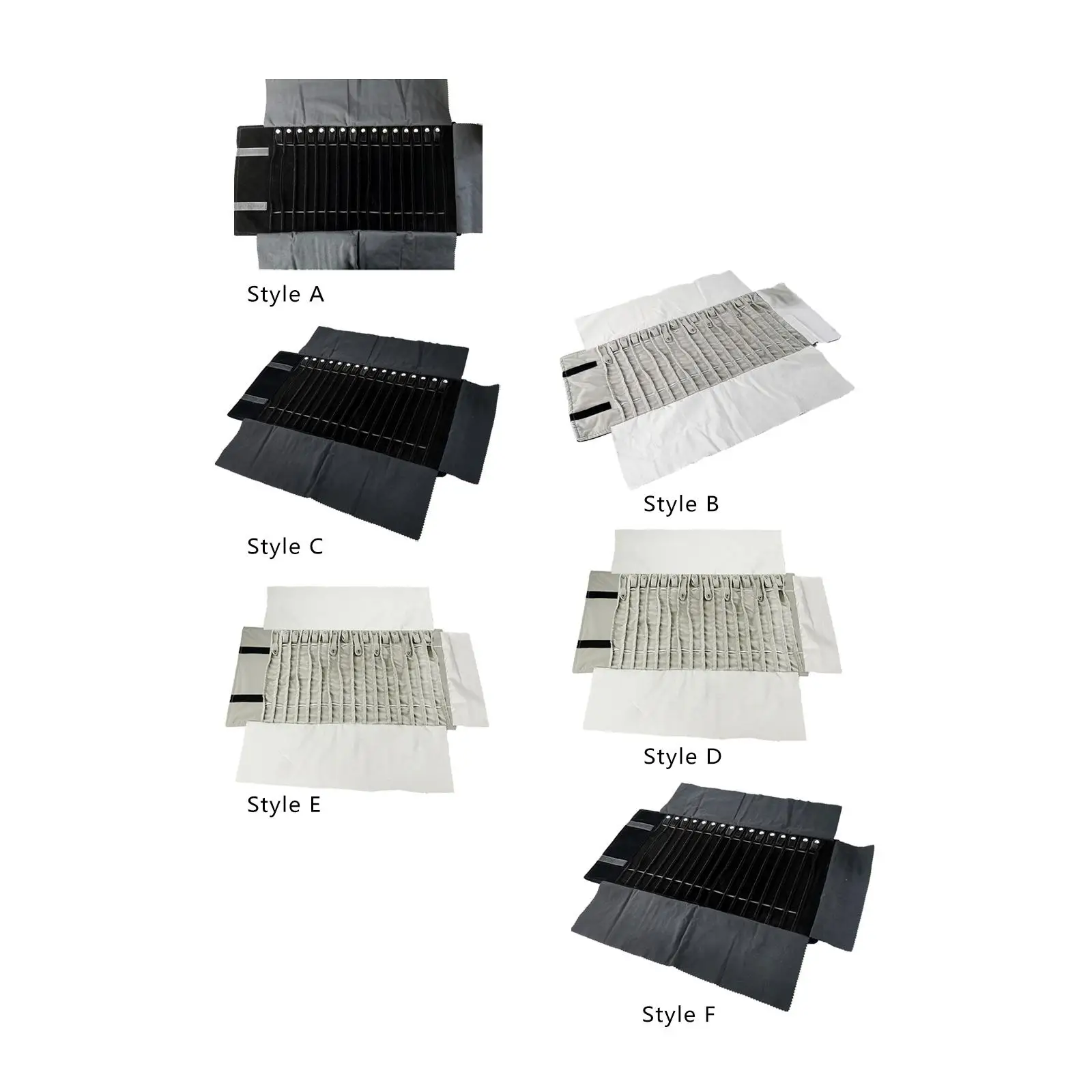 

Jewelry Storage Roll Bag Foldable Small Display Holder for Chain Showcase Pendant