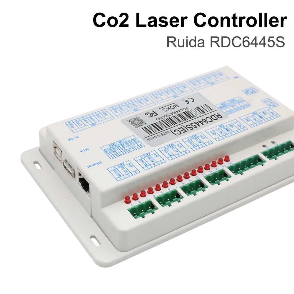 QDHWOEL Ruida 6445S RDC6445S CO2 Laser Controller Upgrade 6445 6445G RDC6445G Systems for CO2 Laser Cutting Engraving Machine