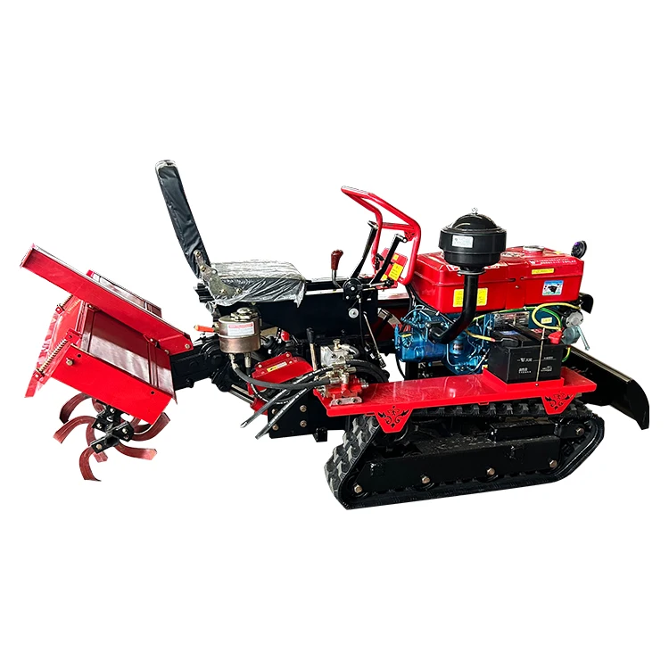 Rotary Tillage Agricultural Machinery Rotary Cultivator Mini Tiller Cultivator Farm Crawler Tractor