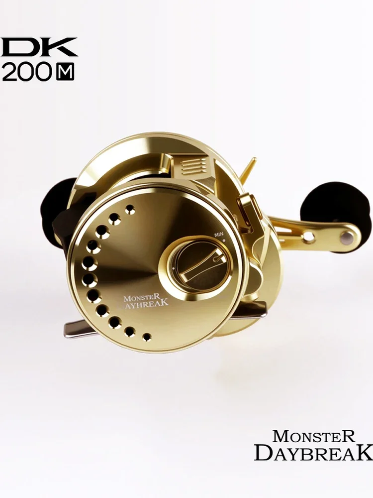 

Black Fish Conqueror DK200 Интегрированная обработка с ЧПУ Барабанное колесо Leqiang из чистого металла - Передаточное число Fishing Conqueror 5,9:1