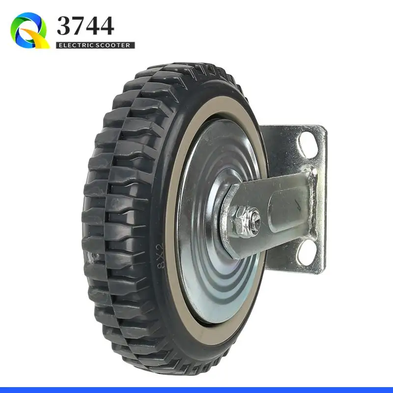 

8-Inch Gray Bee Fire Fixed Wheel - Dedicated for Dining Cars Service Cars Wear-Resistant Load-Bearing Home Accessory