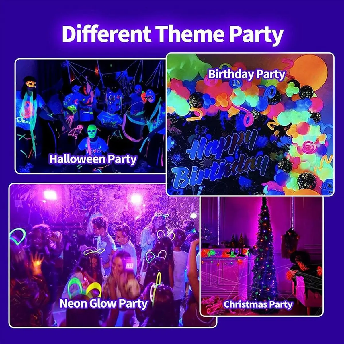 HHTL 5m UV Black Light LED Strip 385-400nm USB UV Led Light Strip Blacklight for Bedroom Tapestry Posters Fluorescent Party