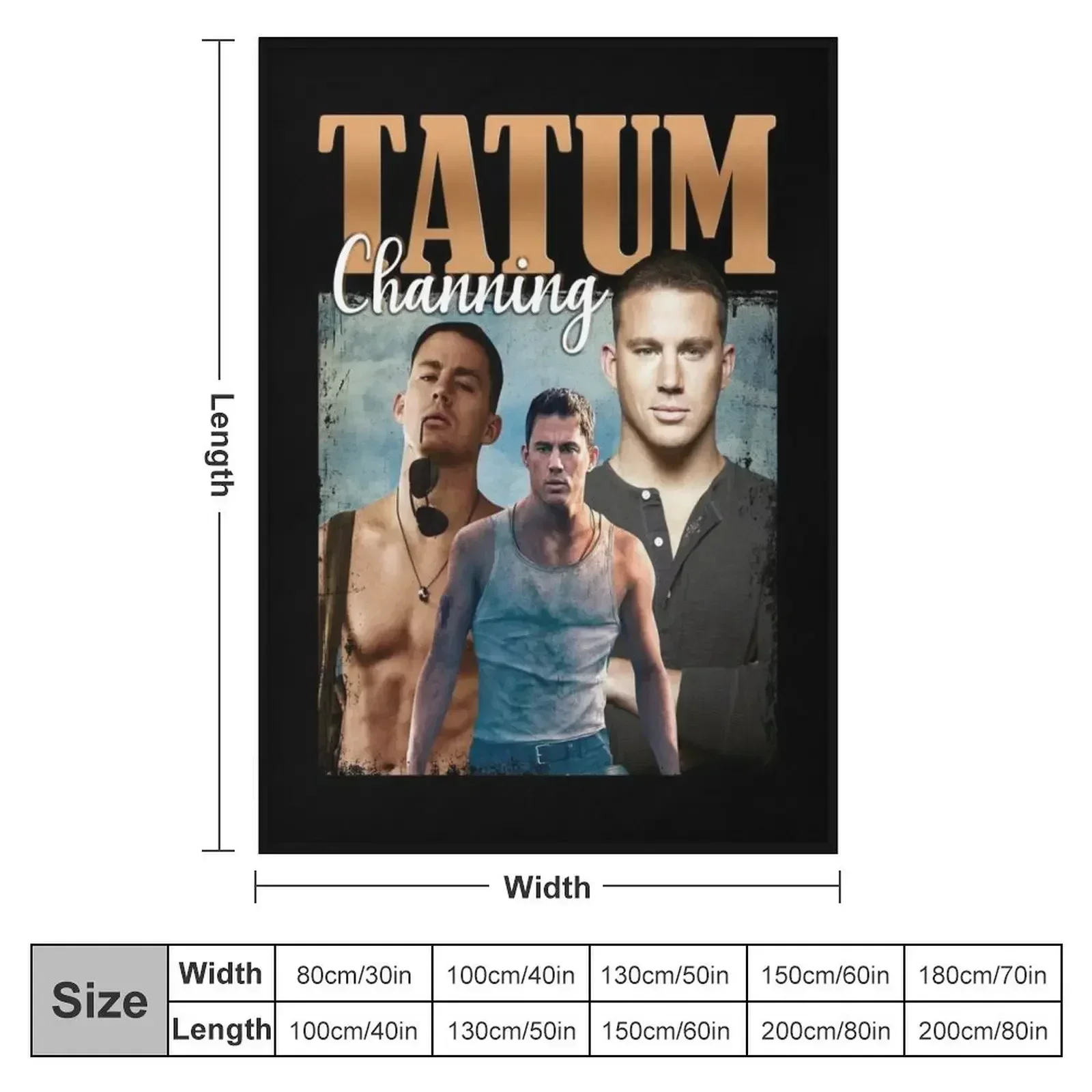 Channing Artist Tatum Throw Blanket Giant Sofa Summer Beach decorative Extra Large Throw Blankets