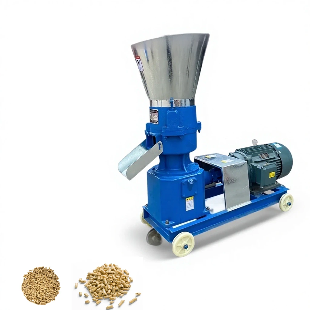 Commercial Poultry Feed Pellet Machine High Capacity 5mm Steel Plate 380V Layer Chicken Farm Use Feed Processing Machine