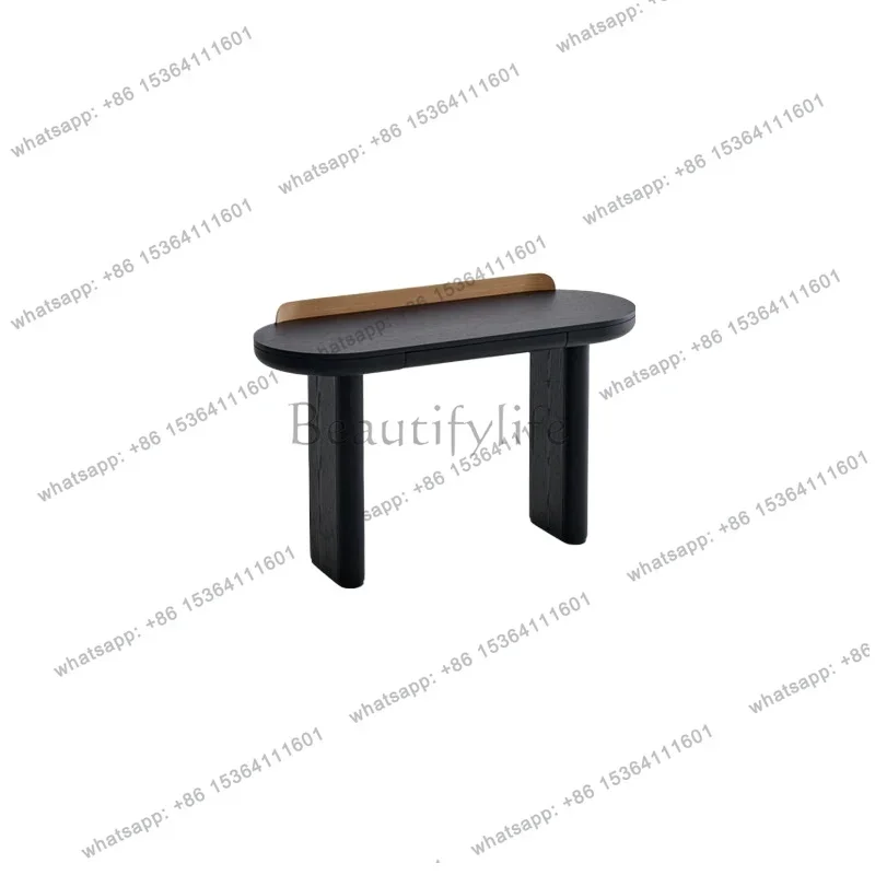 

yj57 Retro style bedroom home black desk designer simple dresser