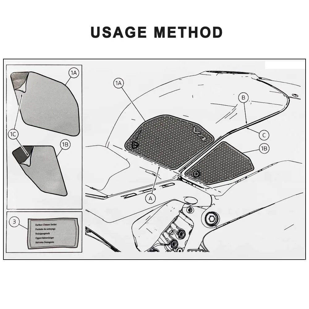 Manopole serbatoio per Ducati Panigale V4 Panigale V4S /SP2 2022 serbatoio carburante Pad protezione serbatoio adesivo ginocchiera Pad trazione ginocchio