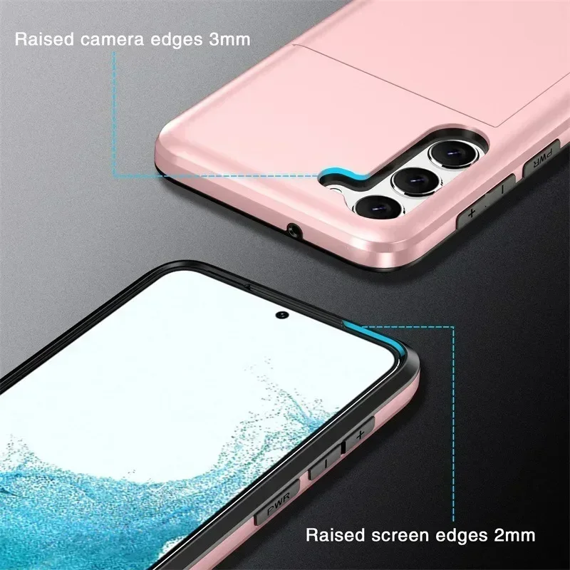 حافظة لهاتف سامسونج جالاكسي S24 FE S25 Edge S24 Ultra Plus A55 A56 A36 A16 غطاء حماية مضاد للصدمات #5