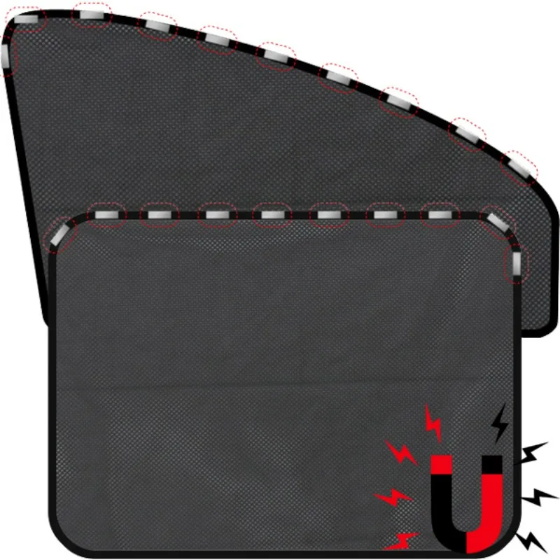 Magnetic Car Sun Shade Anti-UV Front/Rear Window Sunshield Shadow Mesh Glass Shading Car Privacy Shield Auto Interior 1-4pcs