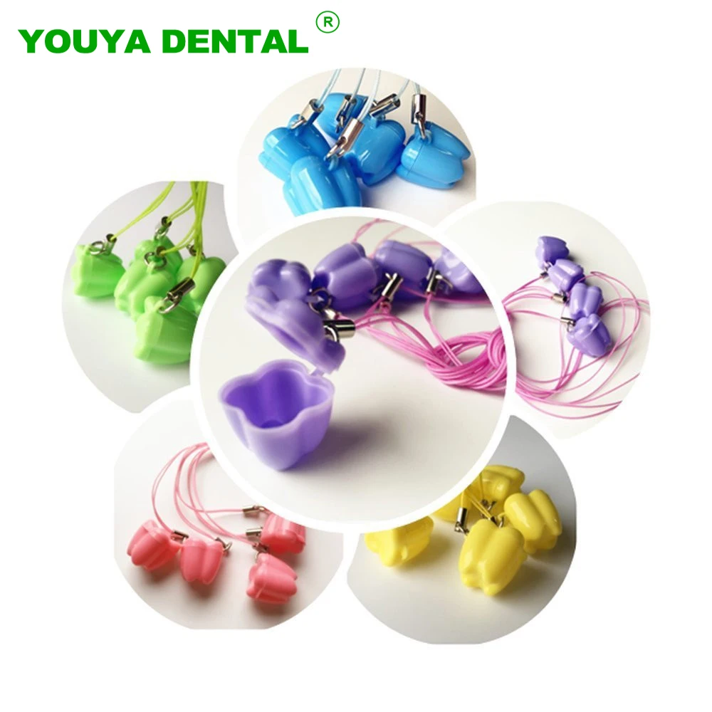 100pcs Milk Tooth Box Baby Teeth Storage Case Organizer Plastic Container Small Box Children's Souvenir Save Teeth Holder Hot