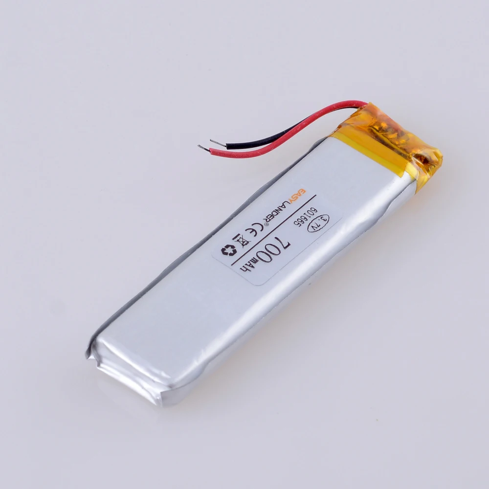 601665   Batería recargable LiPo de polímero de litio de 3,7 V y 700mAh para altavoz con luz LED, juguetes, pluma grabadora de voz 061665 601663 061663