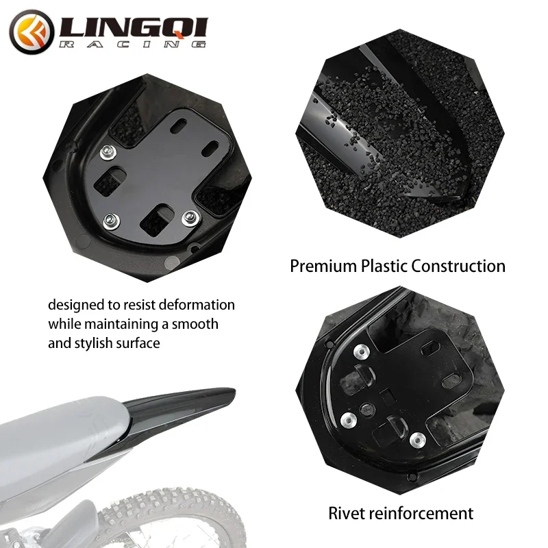أدوات قطع غيار الدراجات النارية من ONLEEYPP واقي الطين للعجلة والرذاذ والحاجز الخلفي لـ Light Bee Eride Pro SS 3.0 دراجة كهربائية معدلة